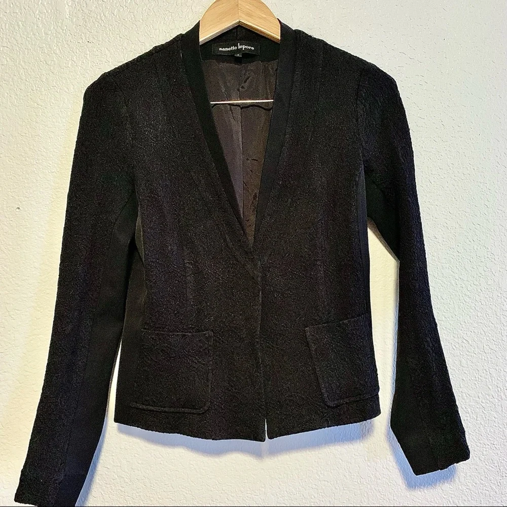 Nanette Leopre Lace Single Button Blazer - Picture 2 of 9
